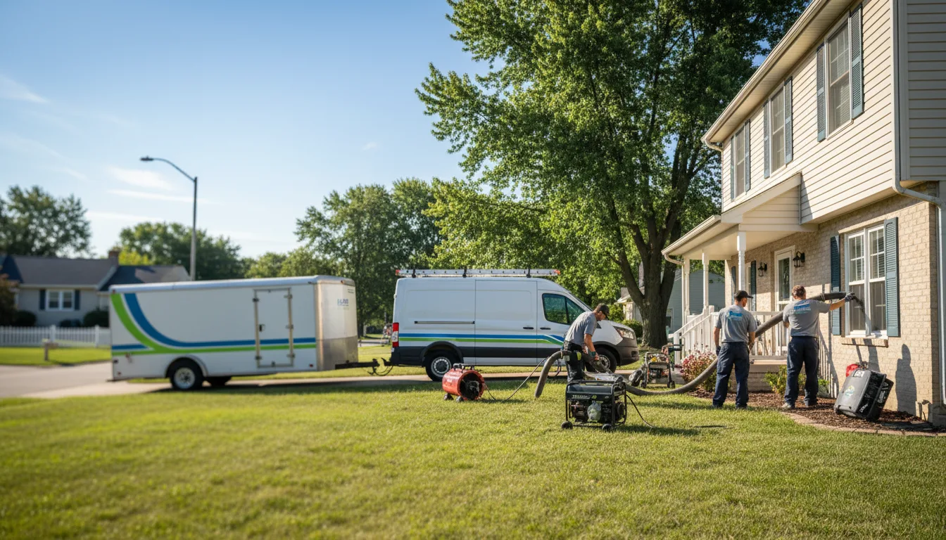 Flooded Basement Restoration And Cleanup With Repair in Mount Calvary, WI near me